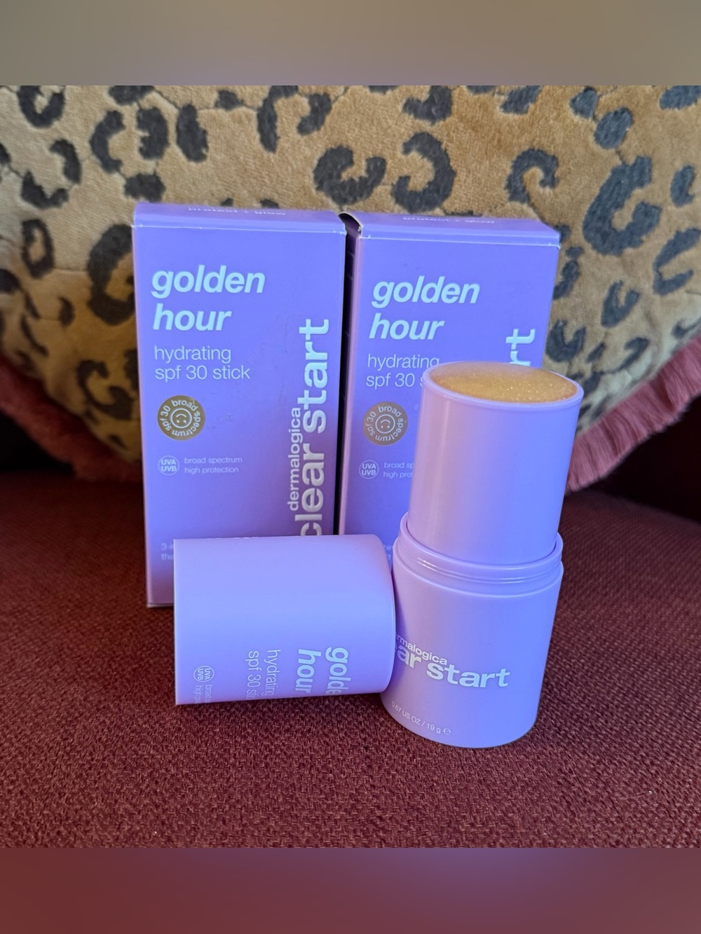 EXP 8/2027 2X Dermalogica Clear Start Golden Hour Hydrating SPF 30 Stick 0.67oz